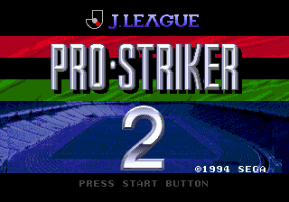 J. League Pro Striker 2 (Japan) Title Screen